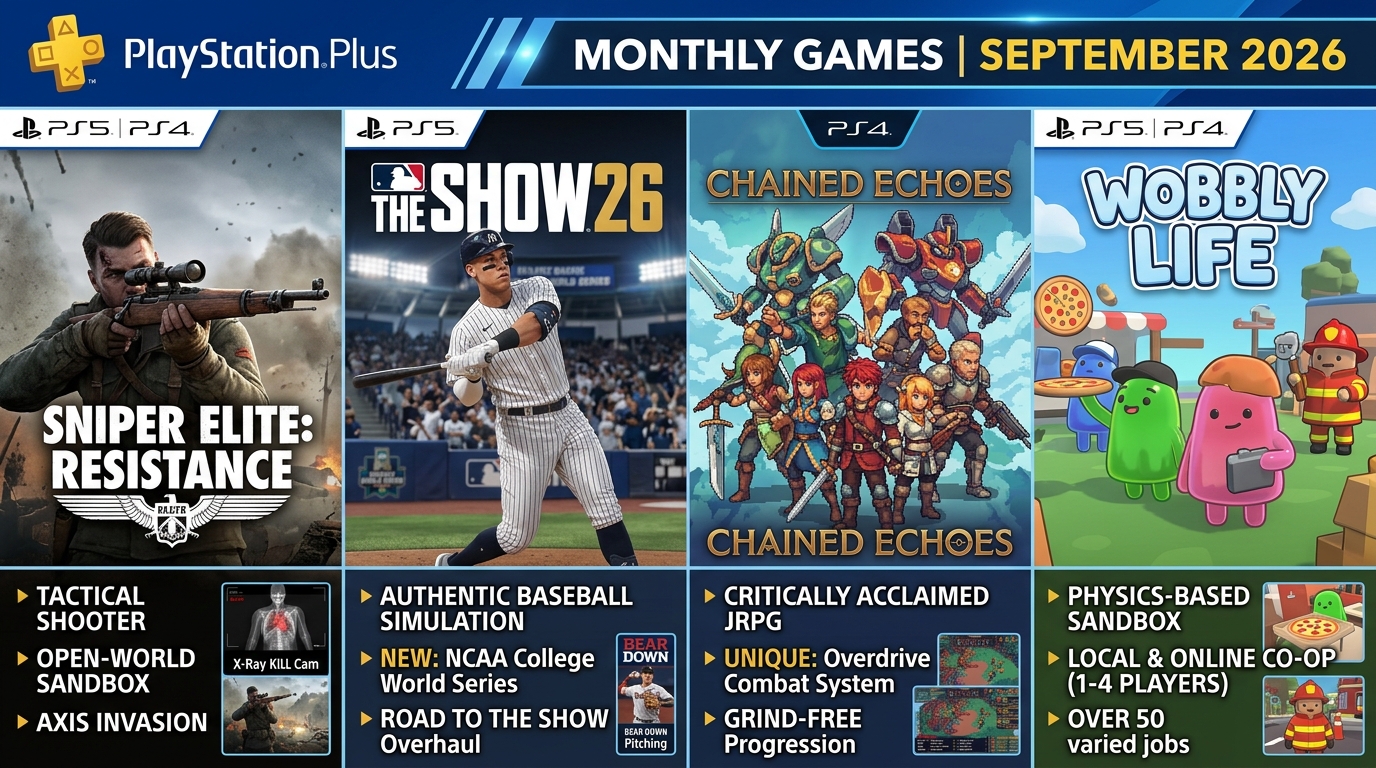 3 Free Games on PlayStation Network This Month (September 2026)
